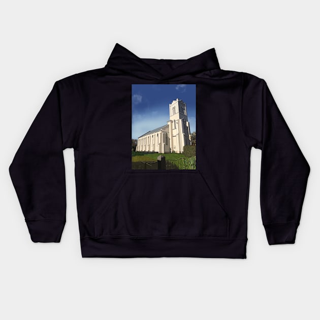 St Andrews Anglican Church, Westbury, Tasmania, Australia Kids Hoodie by Alchersone-Art